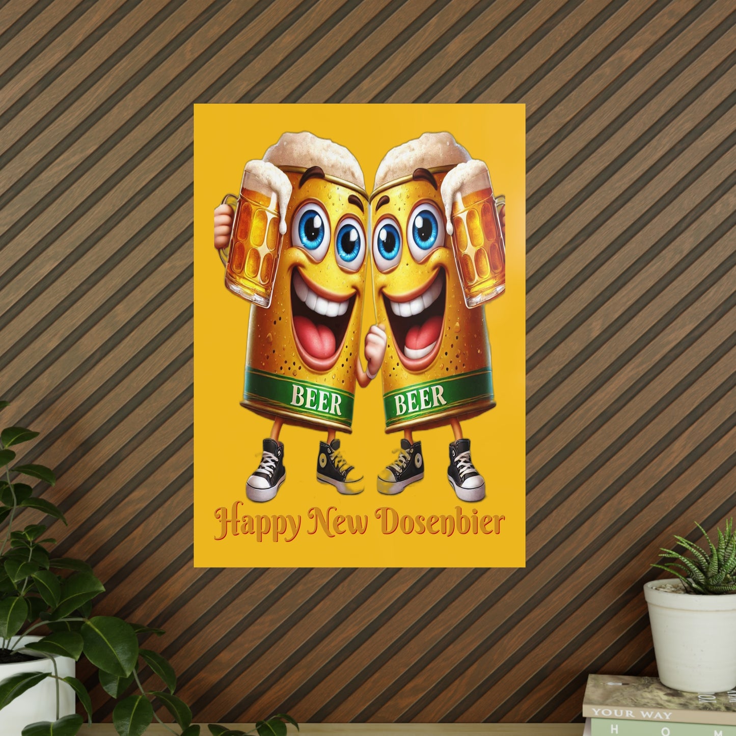 Happy New (Dosen-) Bier - Poster