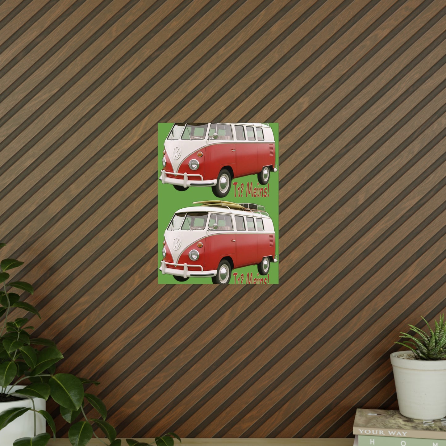 VW Bulli T1 rot - Poster