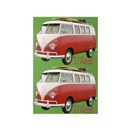VW Bulli T1 rot - Poster