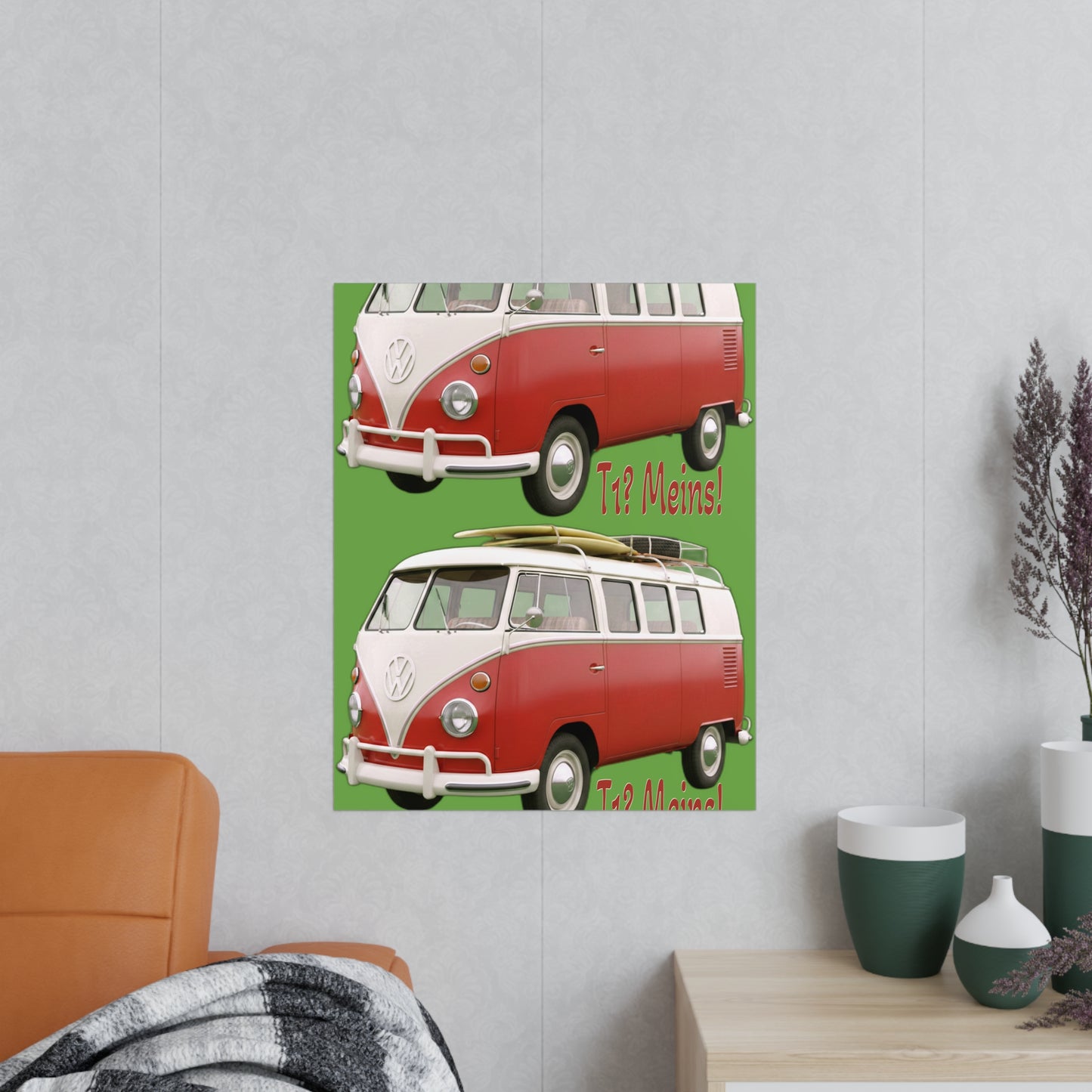 VW Bulli T1 rot - Poster
