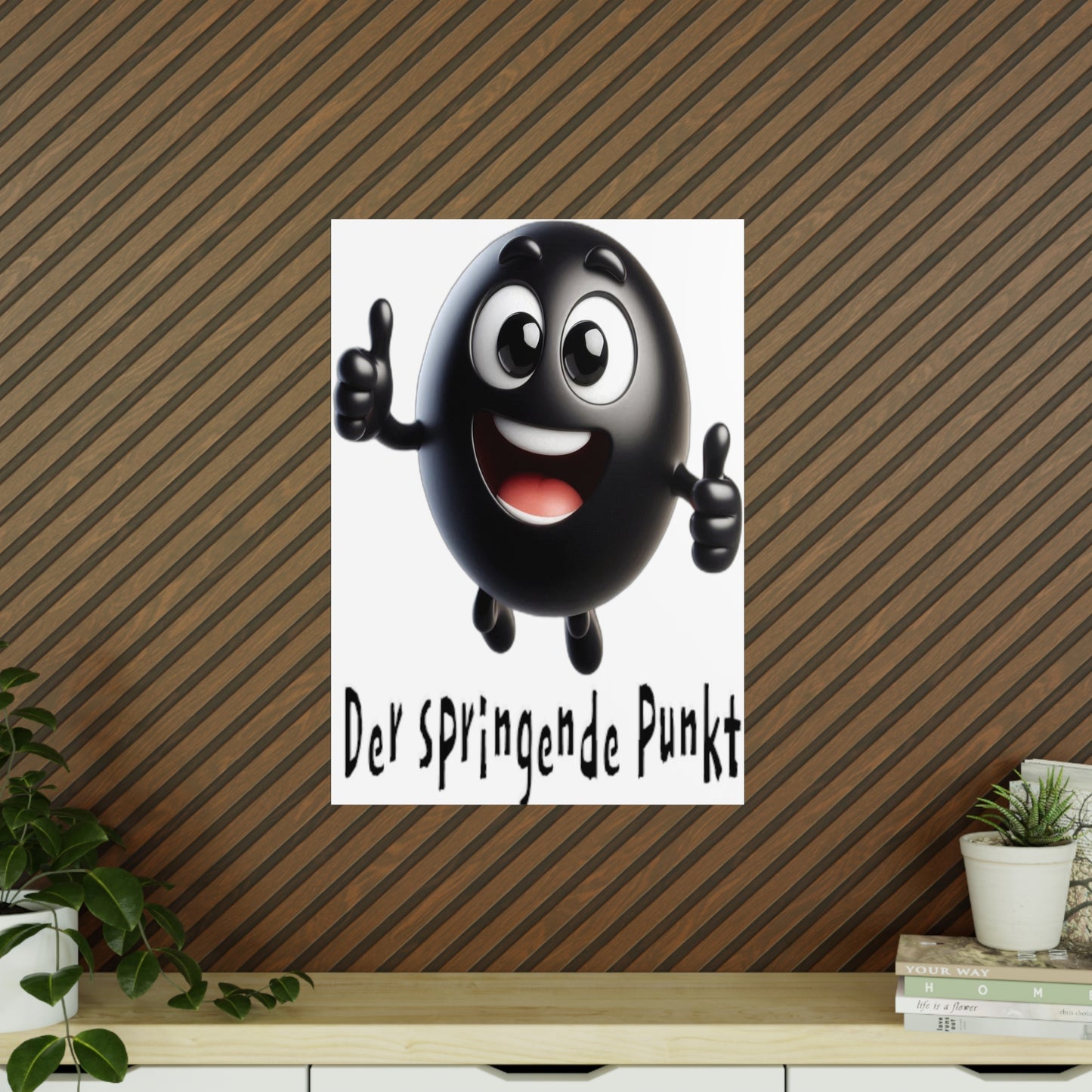 Der springende Punkt (schwarz) - Portrait Poster