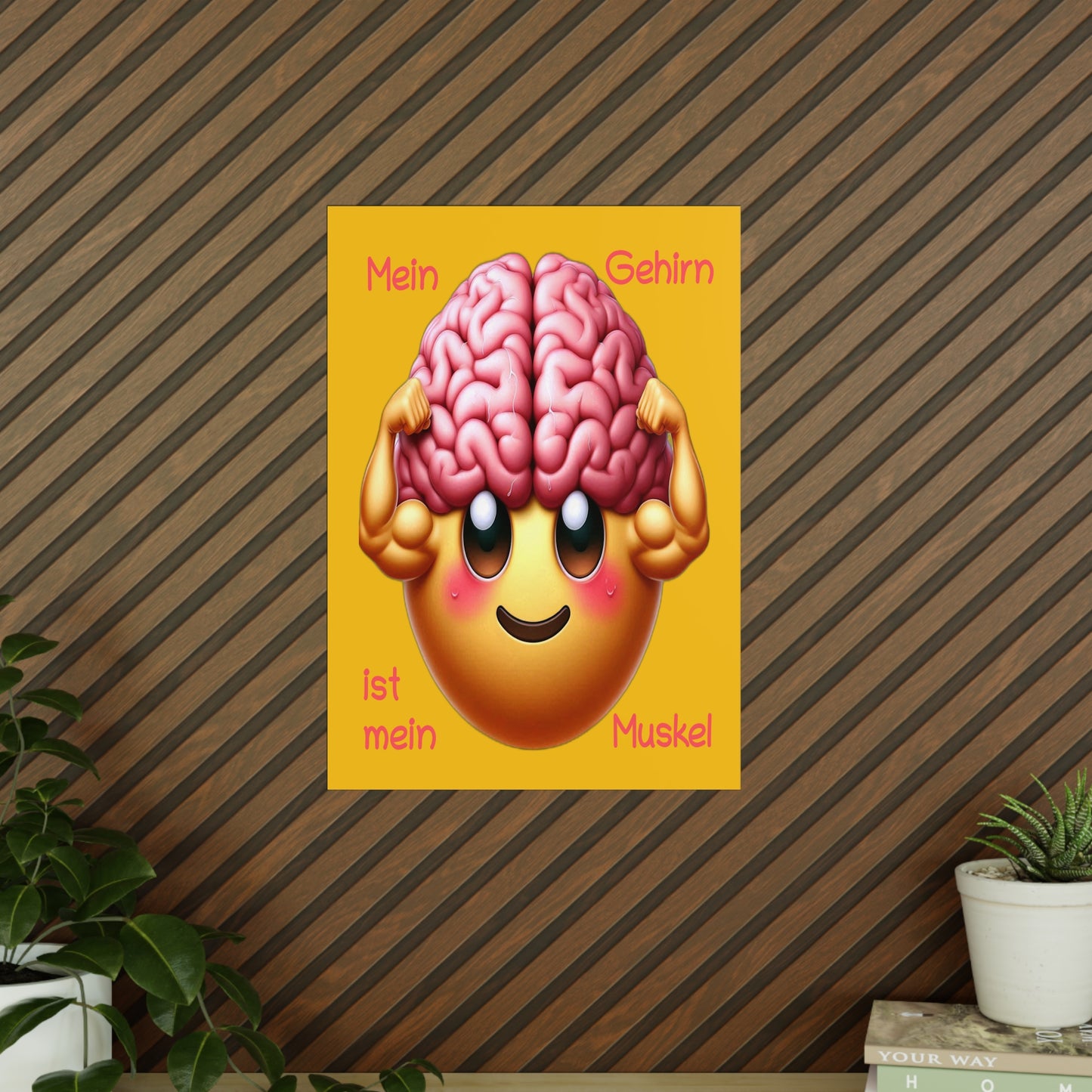 Gehirn = Muskel - Portrait Poster