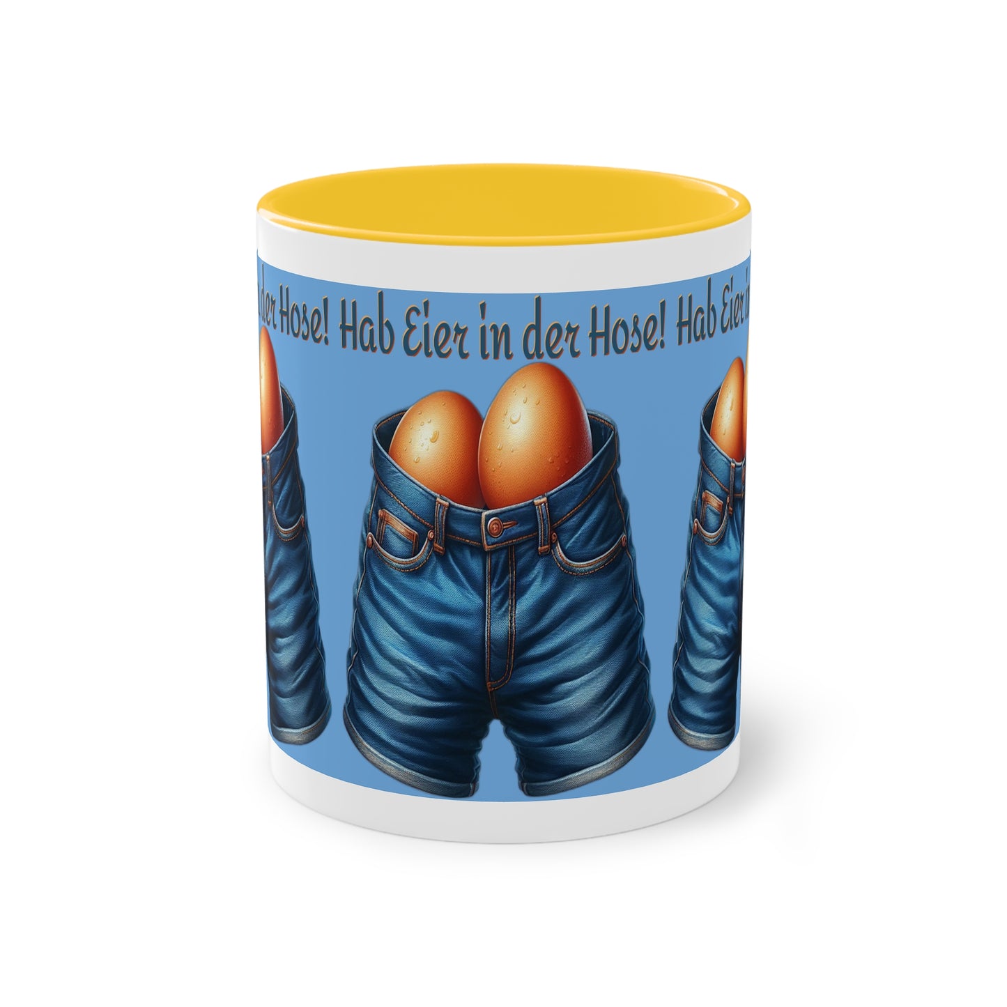Eier in Hose - Tasse