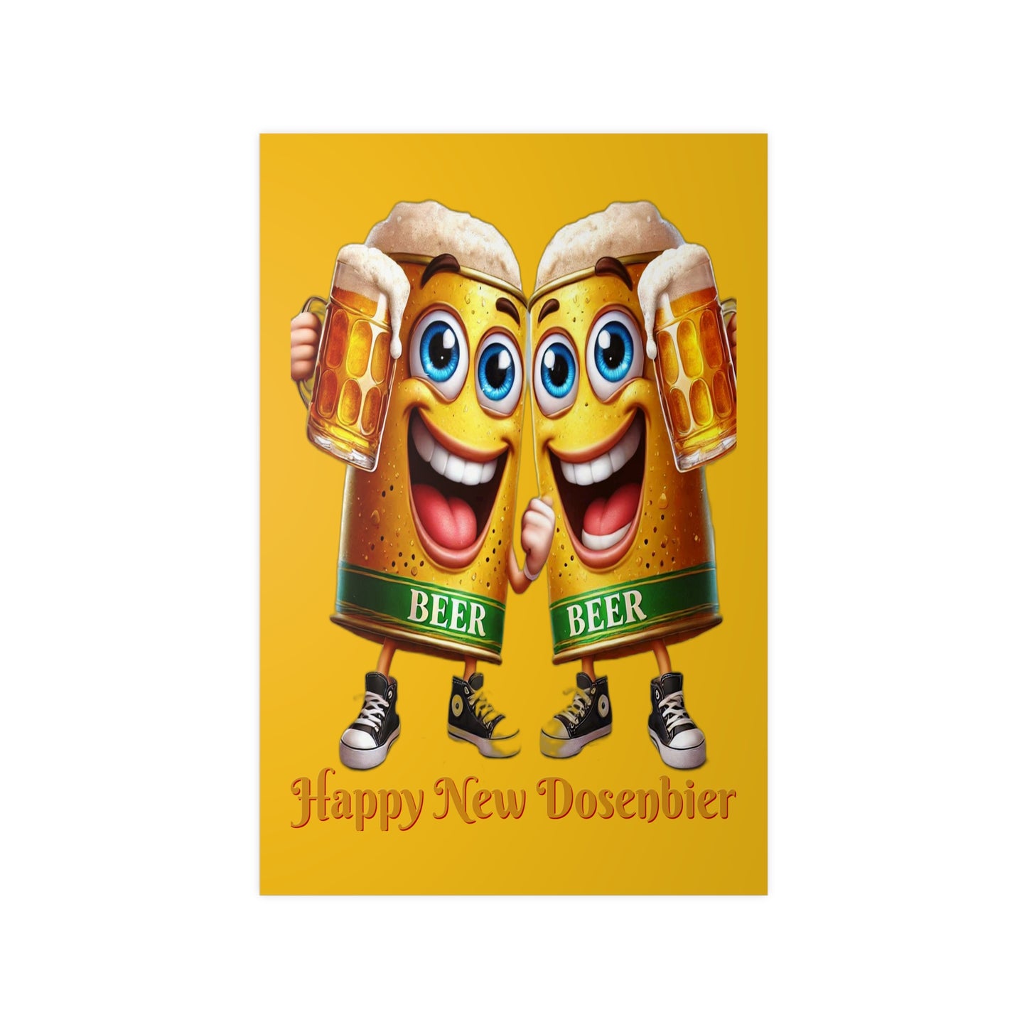 Happy New (Dosen-) Bier - Poster