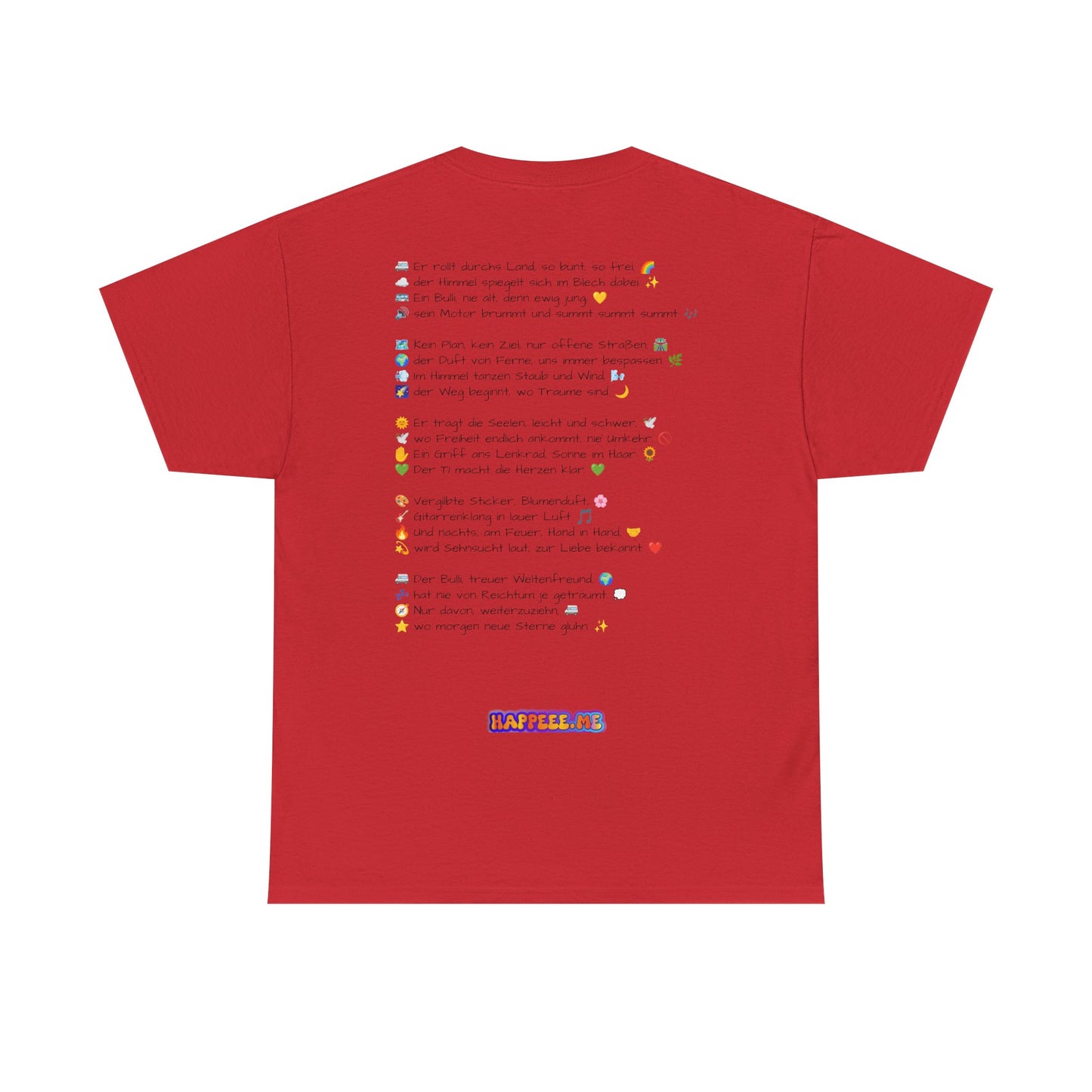 VW Bulli T1 rot - T-Shirt
