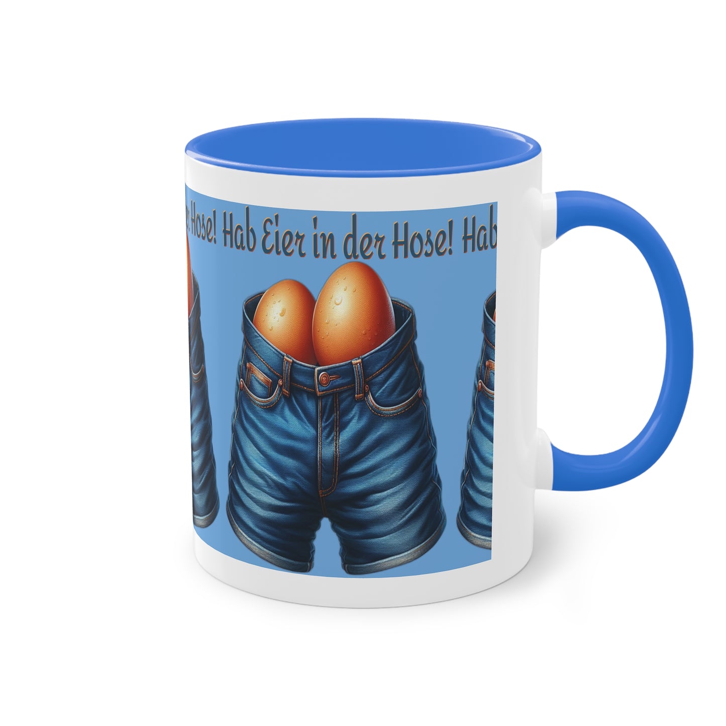 Eier in Hose - Tasse