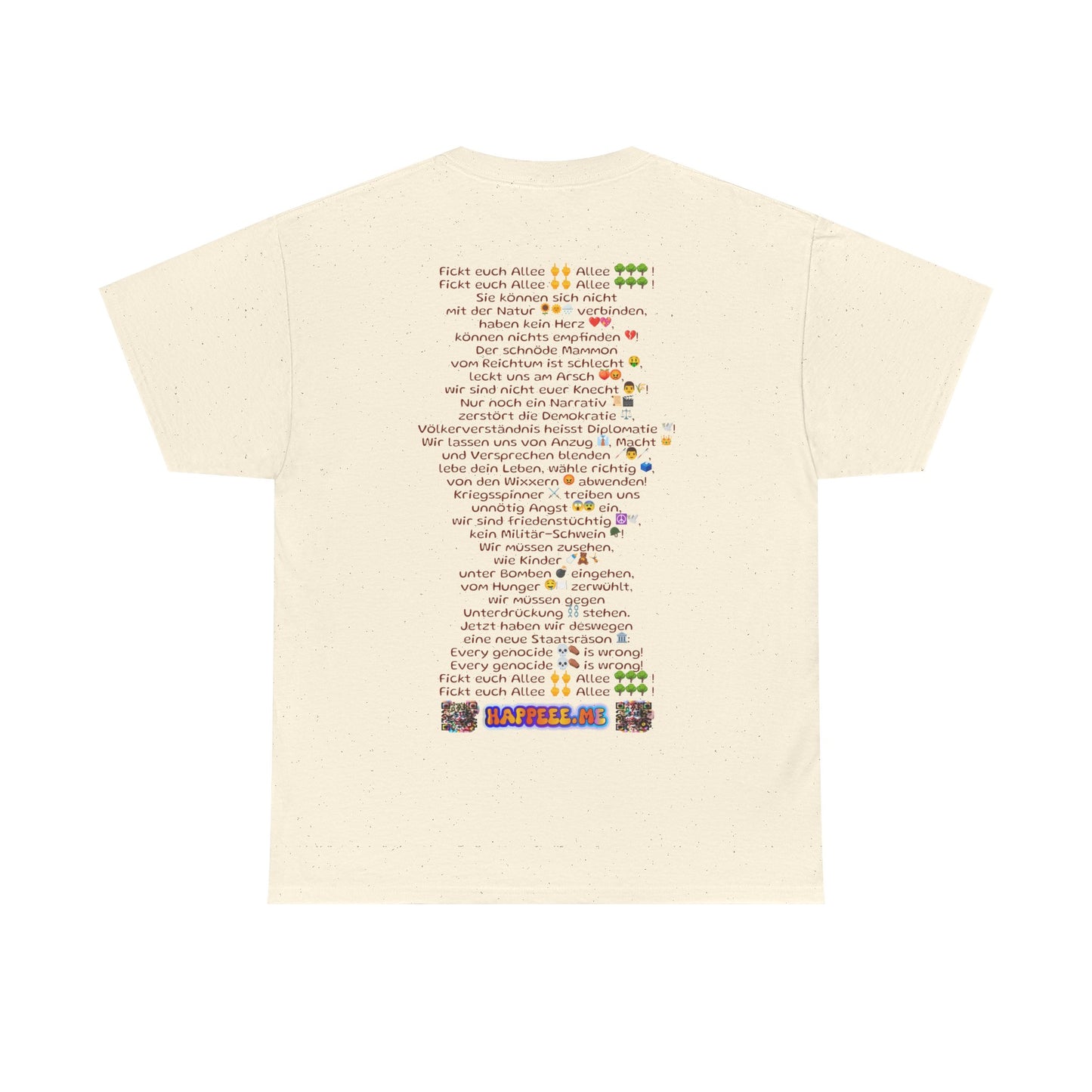 Fickt-Euch-Allee1 mit Rückseite - T-Shirt