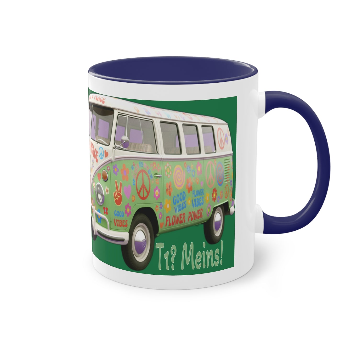 VW Bulli T1 grün - Tasse
