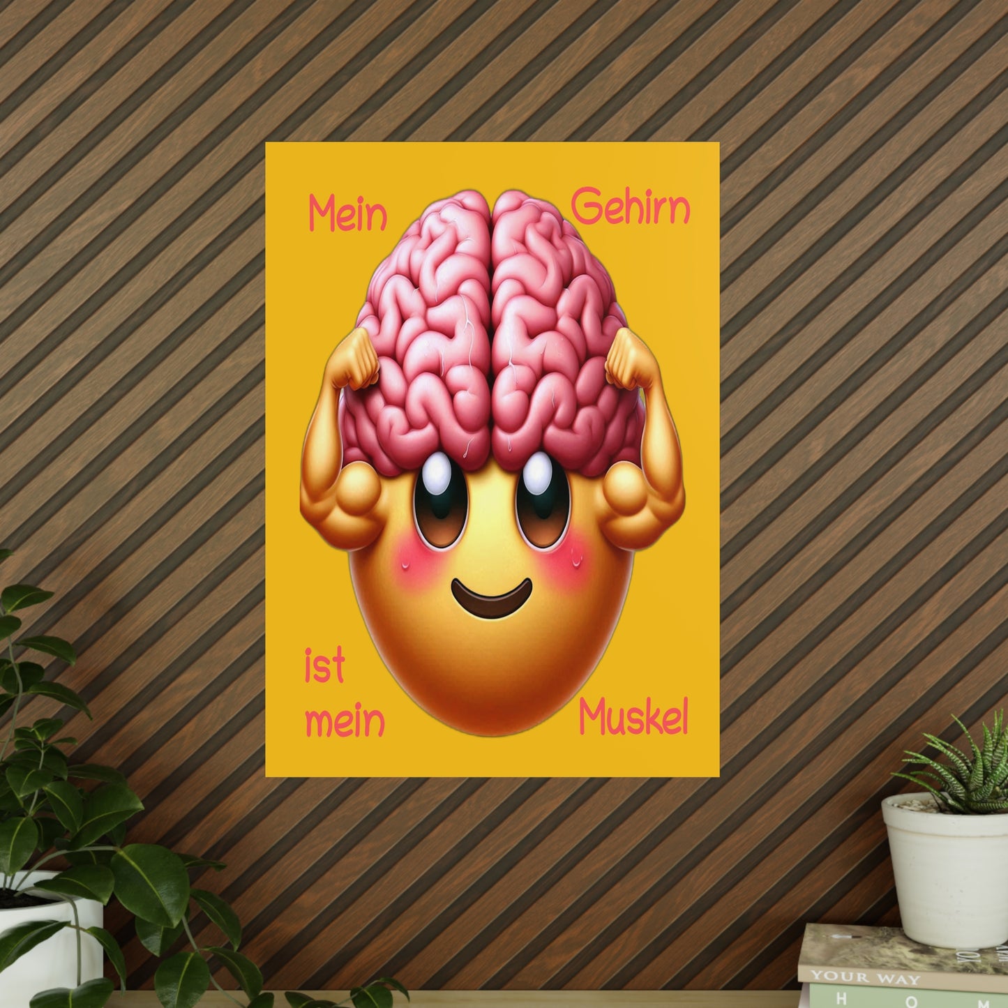 Gehirn = Muskel - Portrait Poster