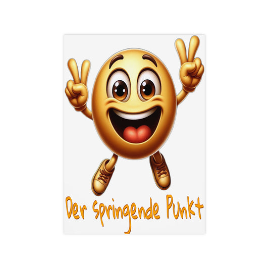 Springende Punkt (orange) - Poster