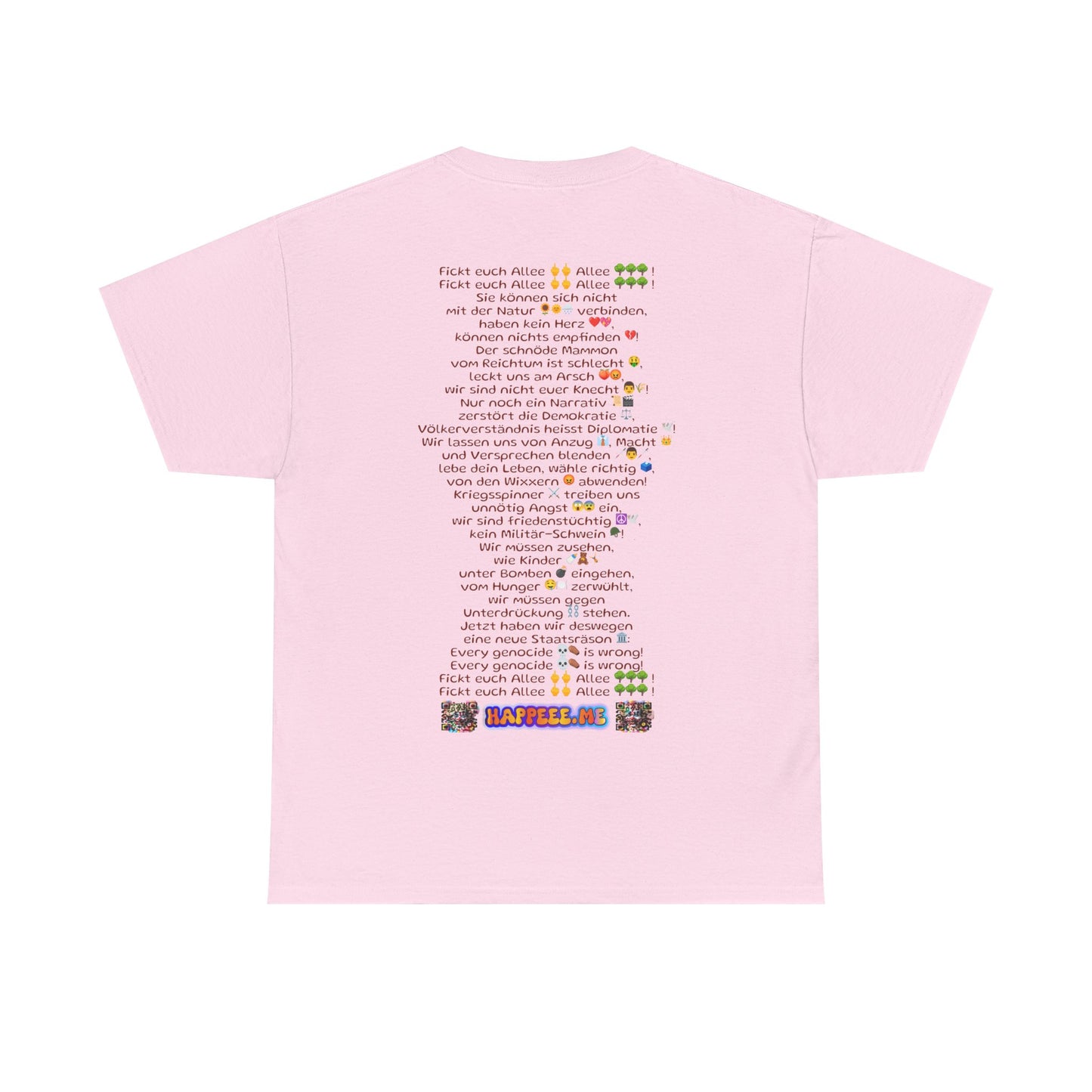 Fickt-Euch-Allee1 mit Rückseite - T-Shirt