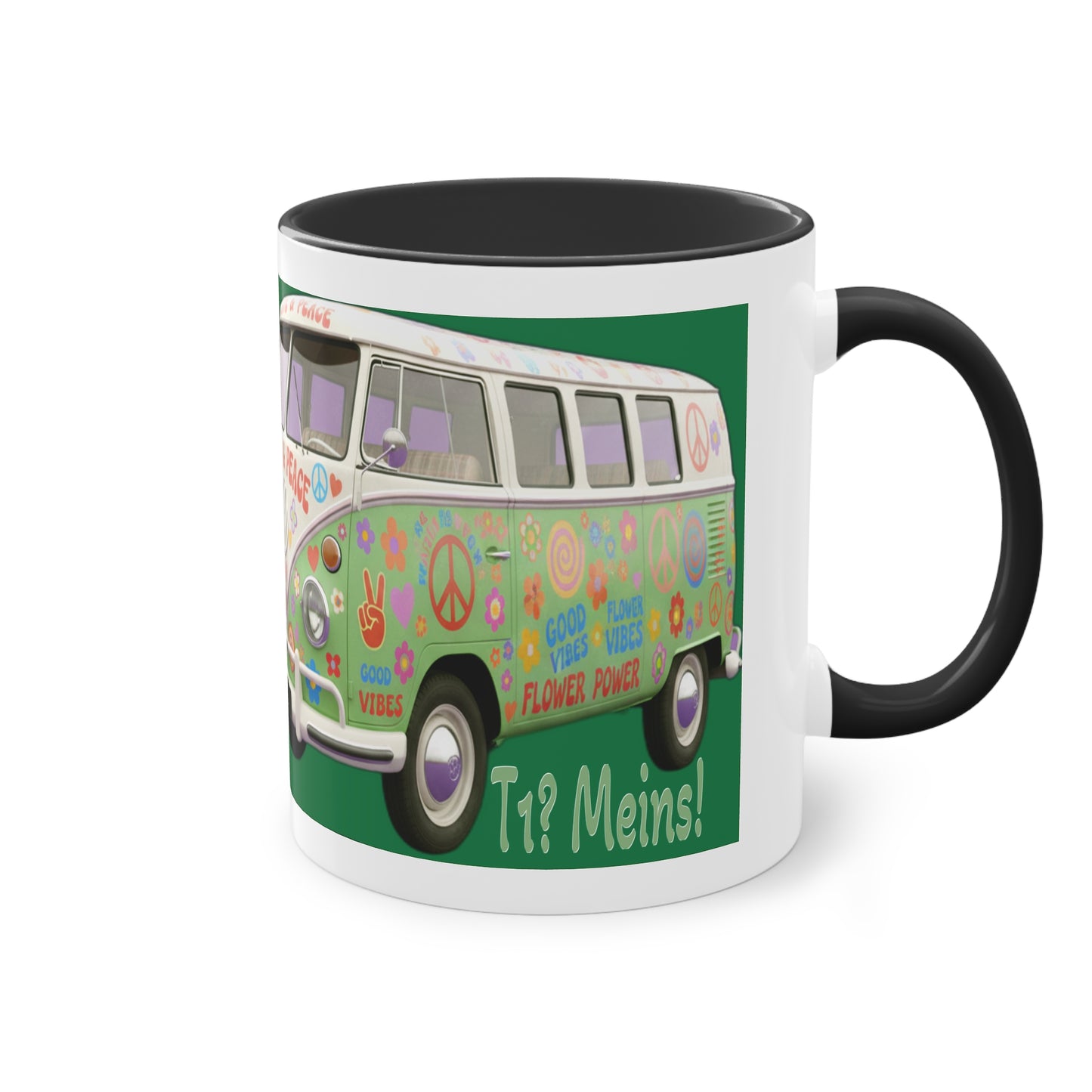 VW Bulli T1 grün - Tasse