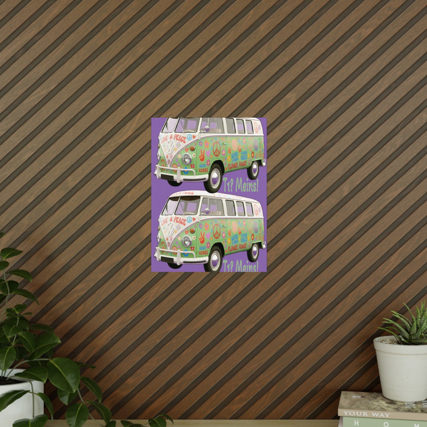 VW Bulli T1 grün - Poster