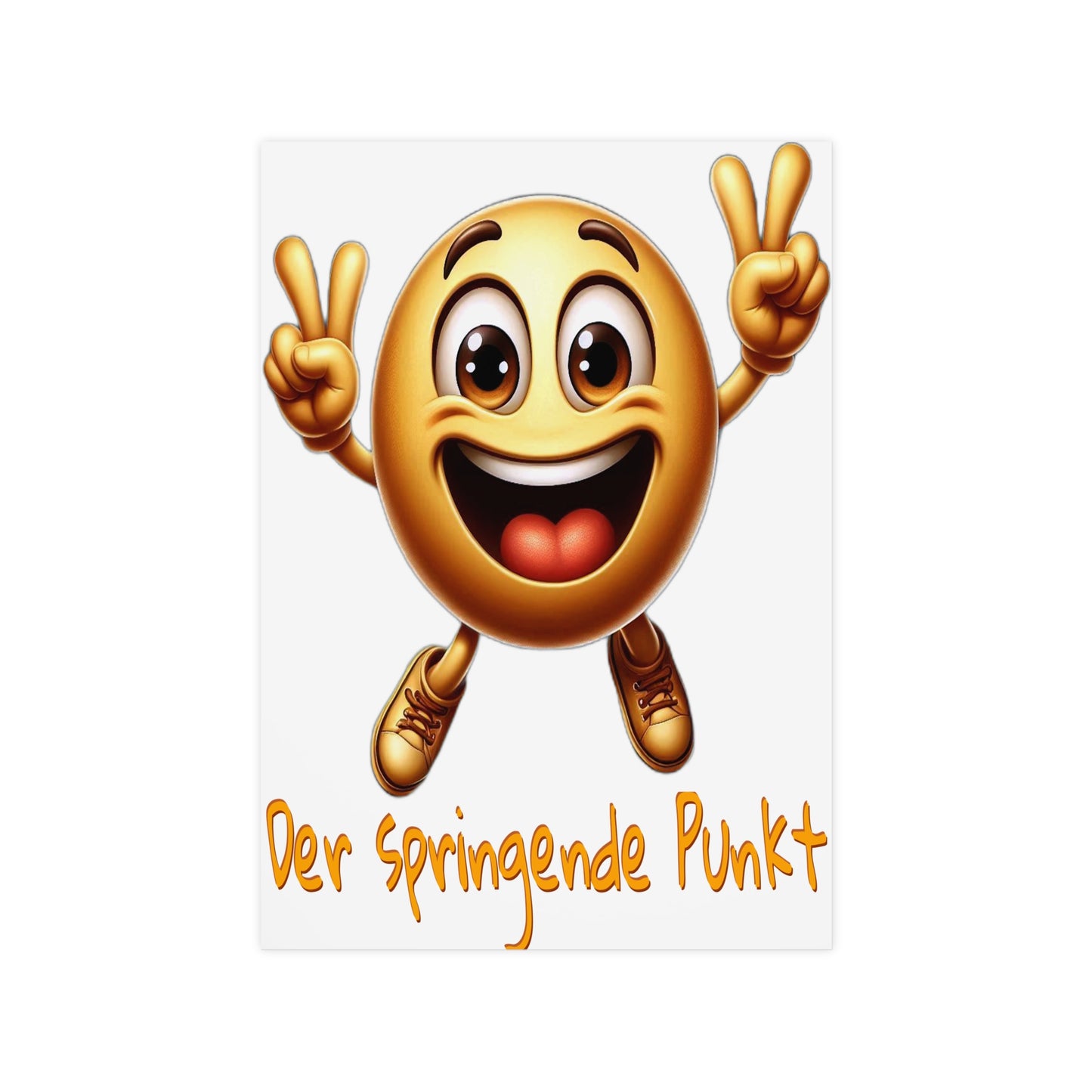 Springende Punkt (orange) - Poster