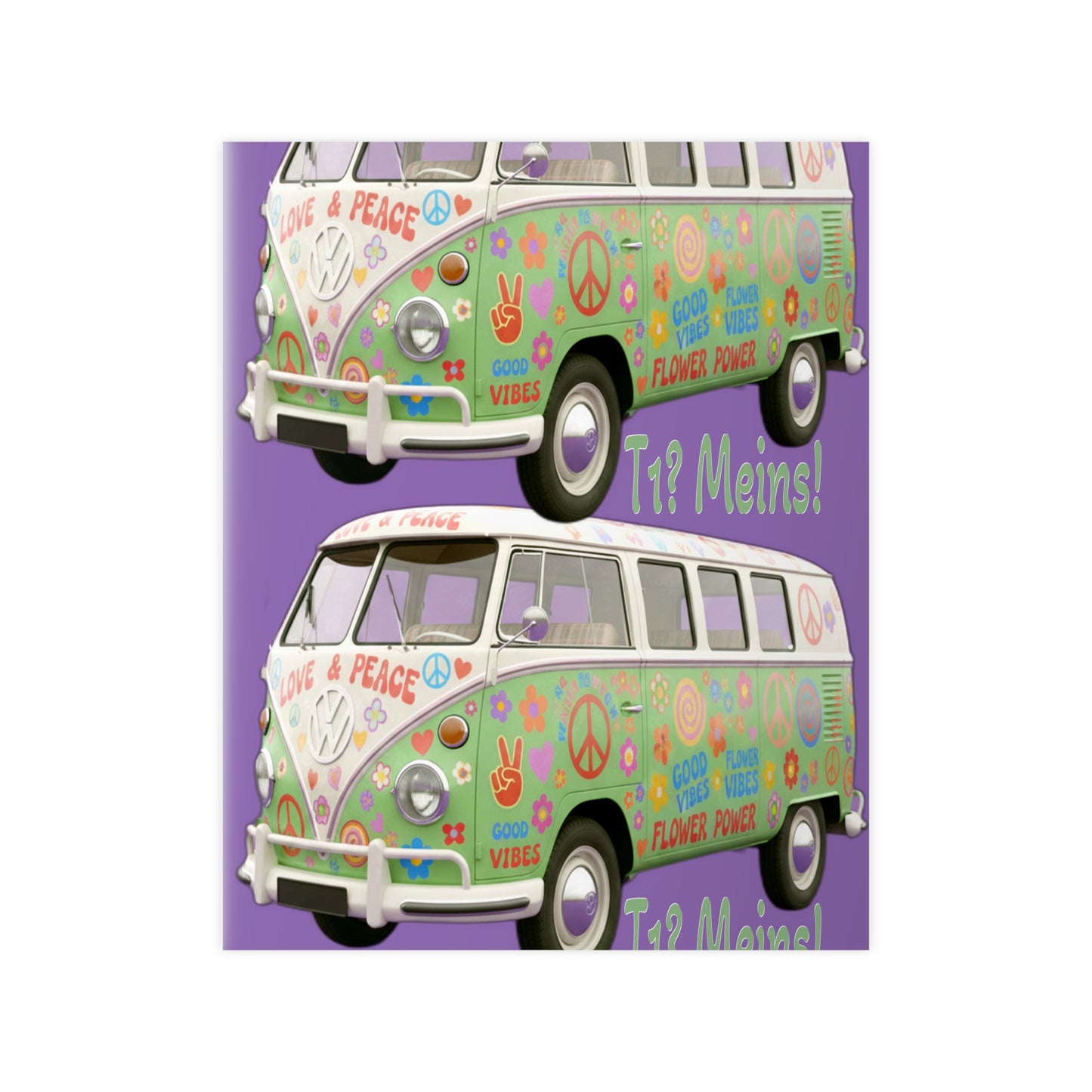 VW Bulli T1 grün - Poster