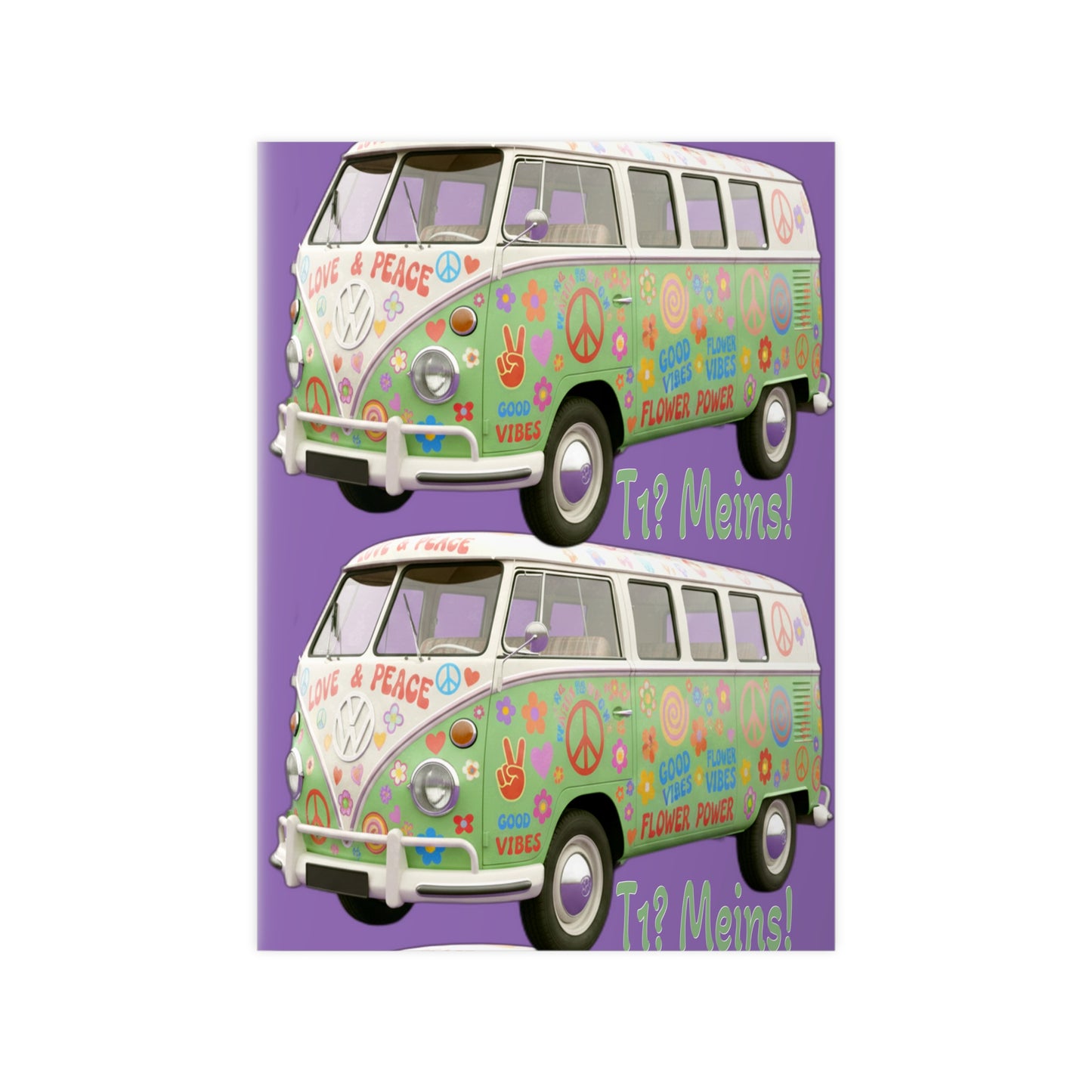 VW Bulli T1 grün - Poster