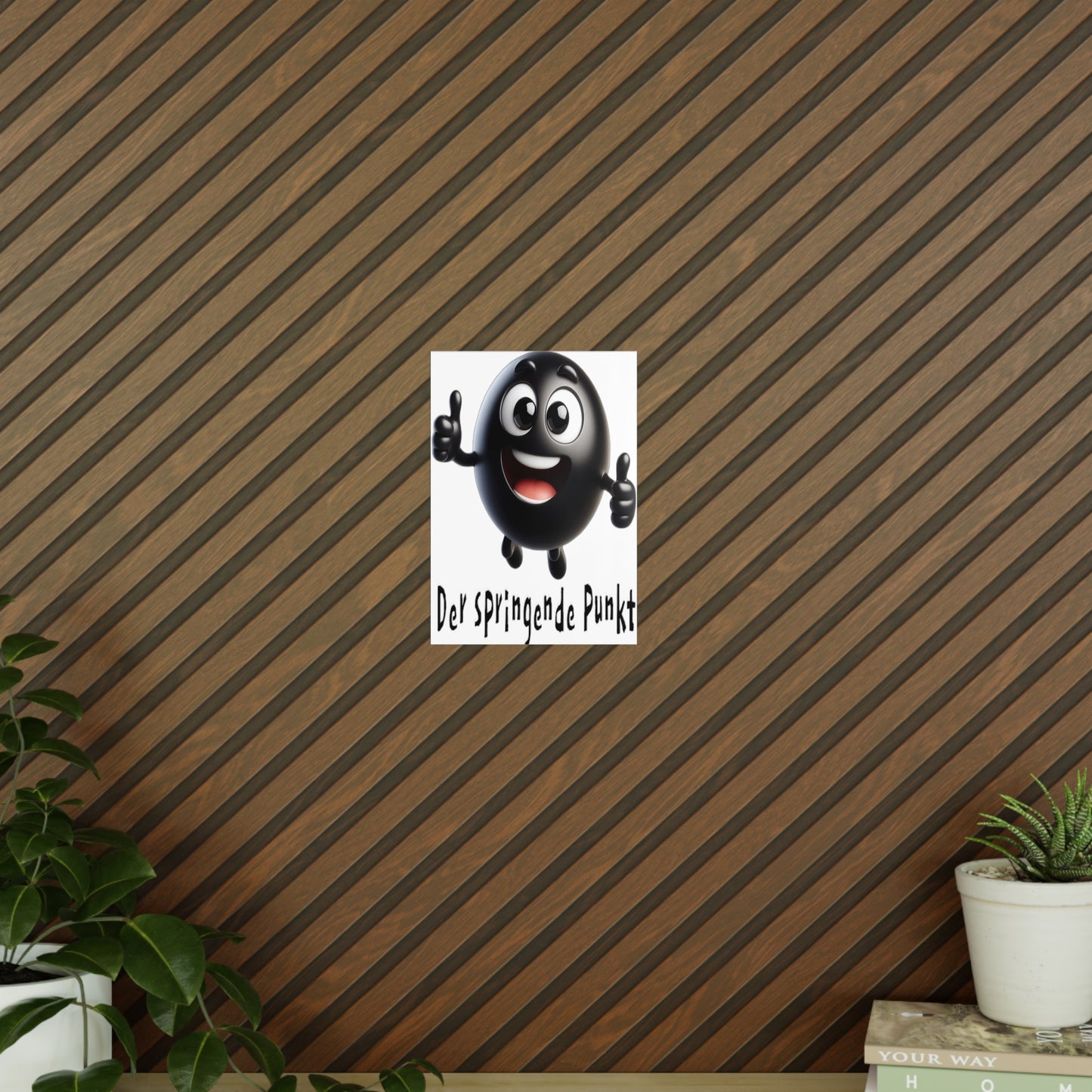 Der springende Punkt (schwarz) - Portrait Poster