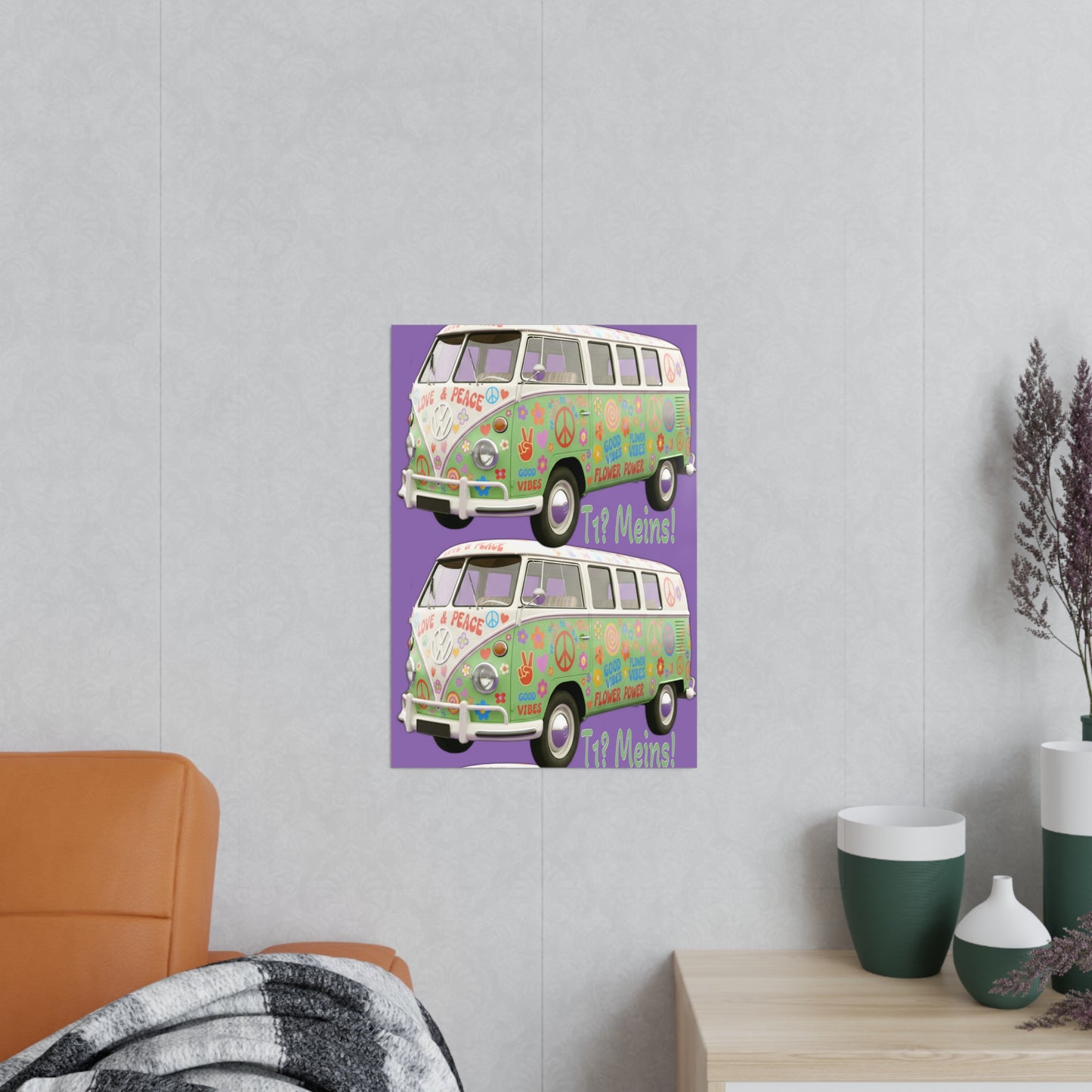VW Bulli T1 grün - Poster