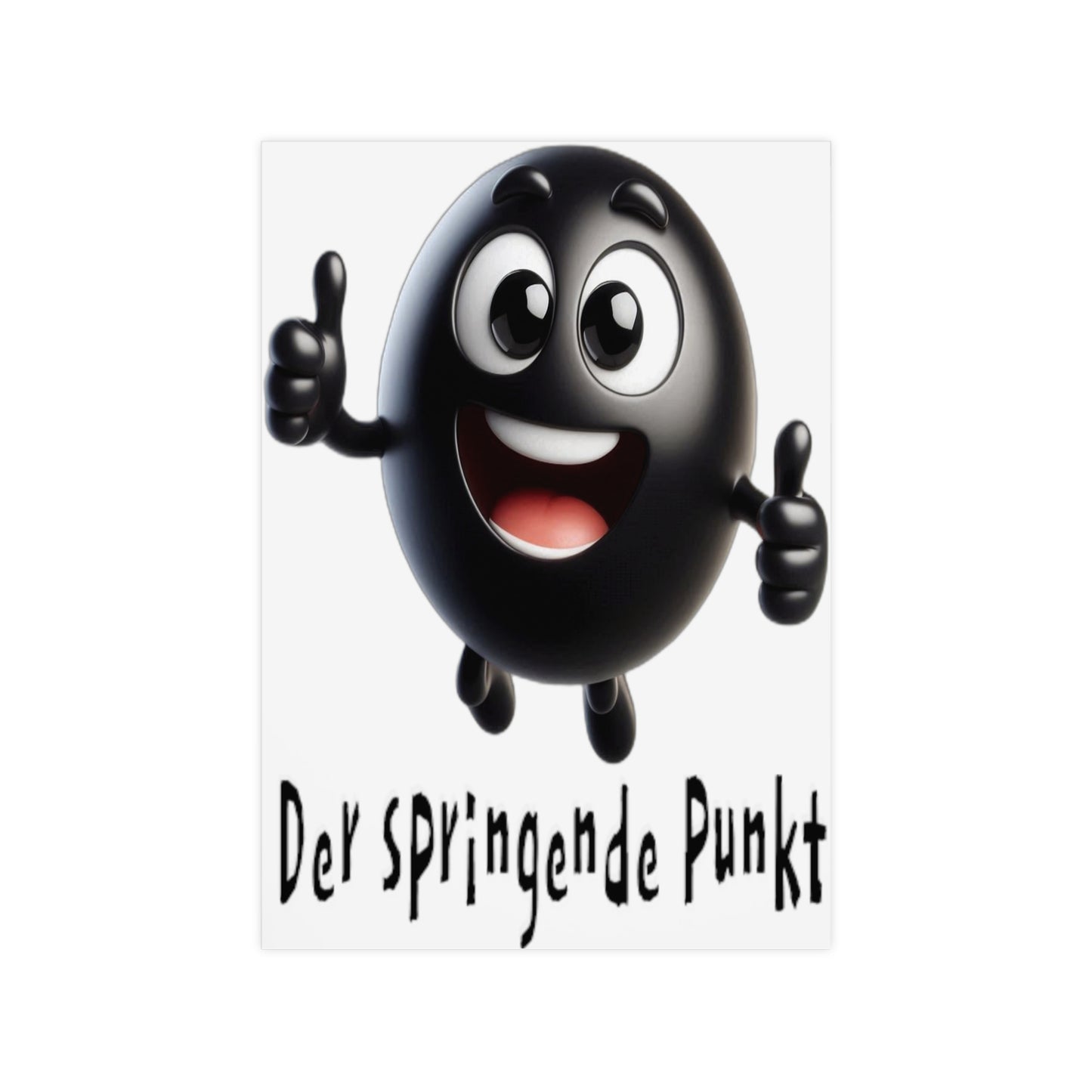 Springende Punkt (schwarz) - Poster