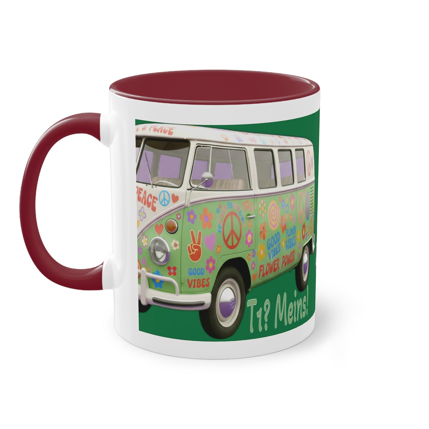 VW Bulli T1 grün - Tasse