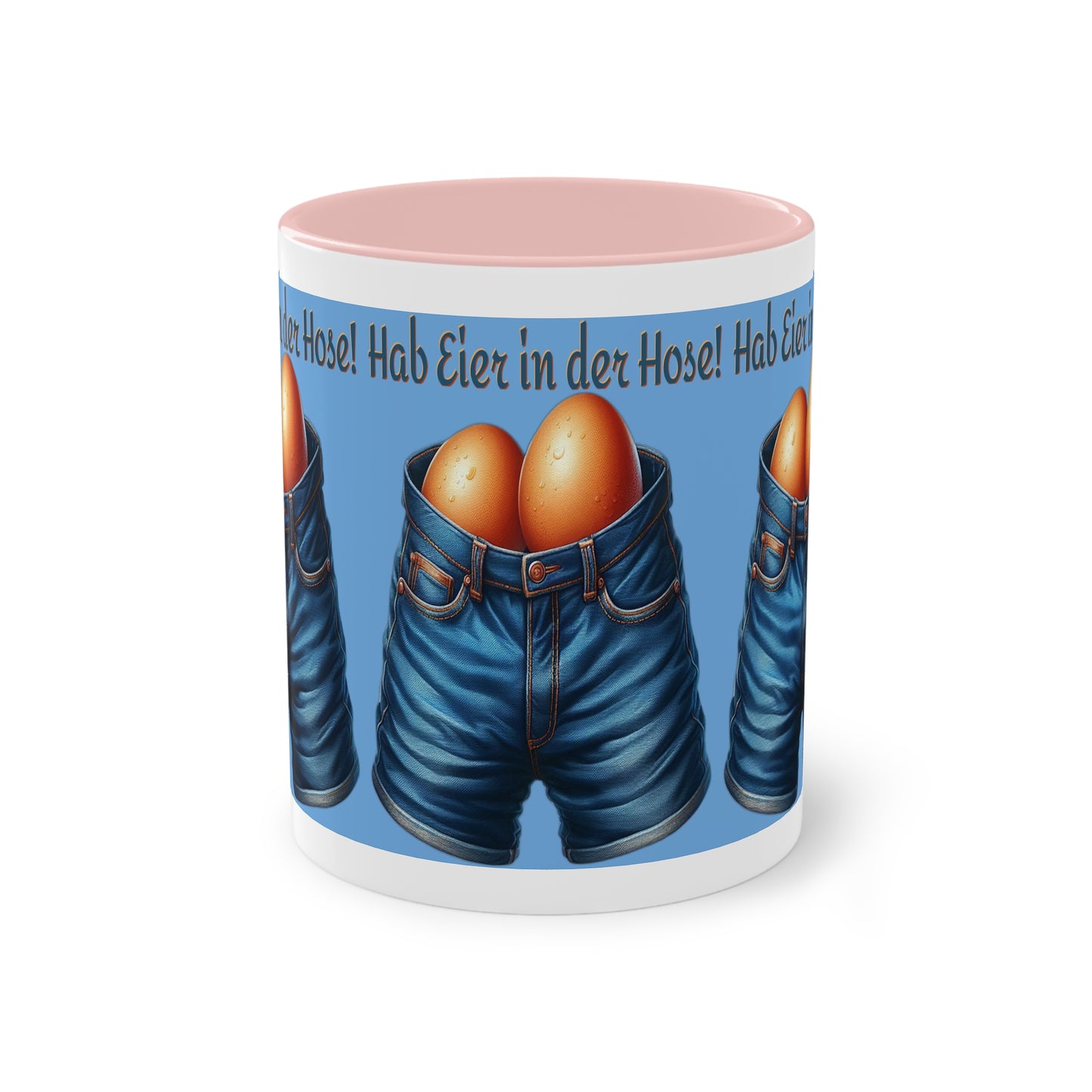 Eier in Hose - Tasse