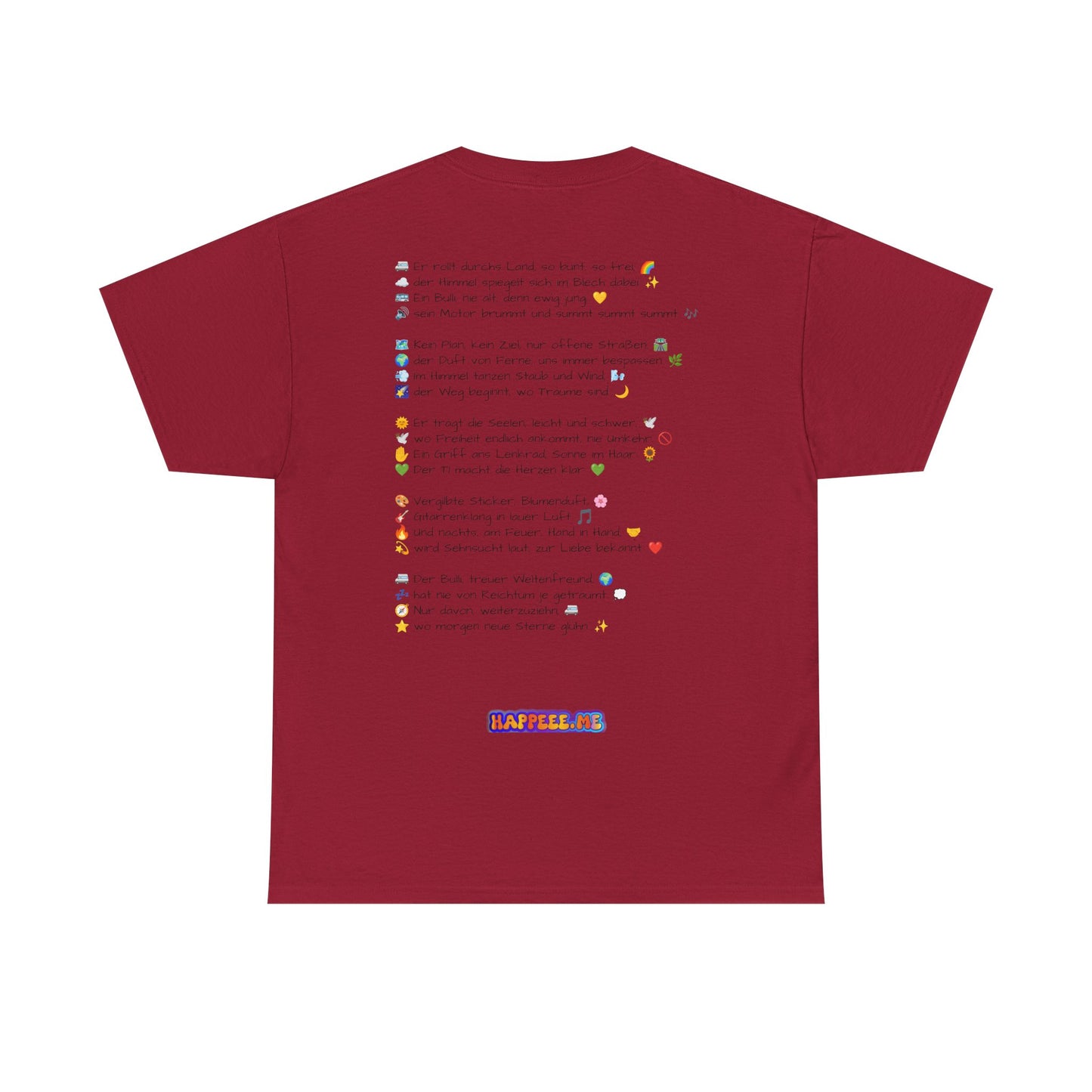 VW Bulli T1 rot - T-Shirt