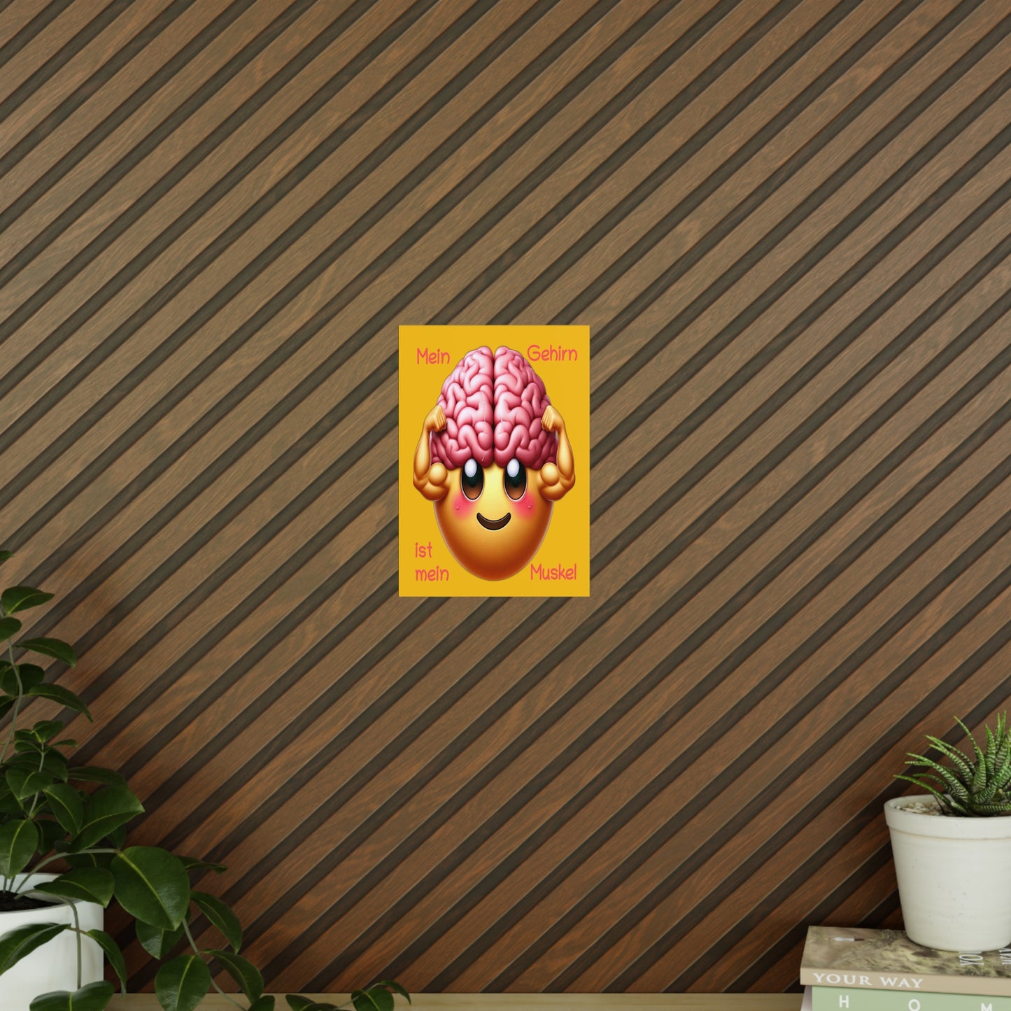 Gehirn = Muskel - Portrait Poster