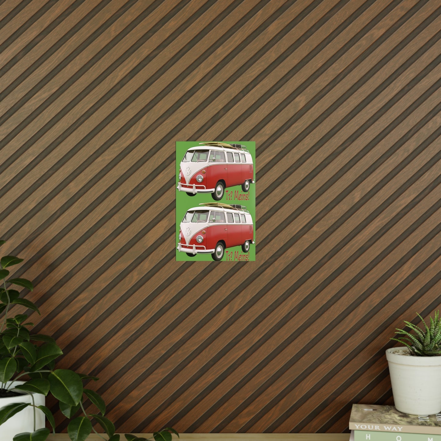 VW Bulli T1 rot - Poster