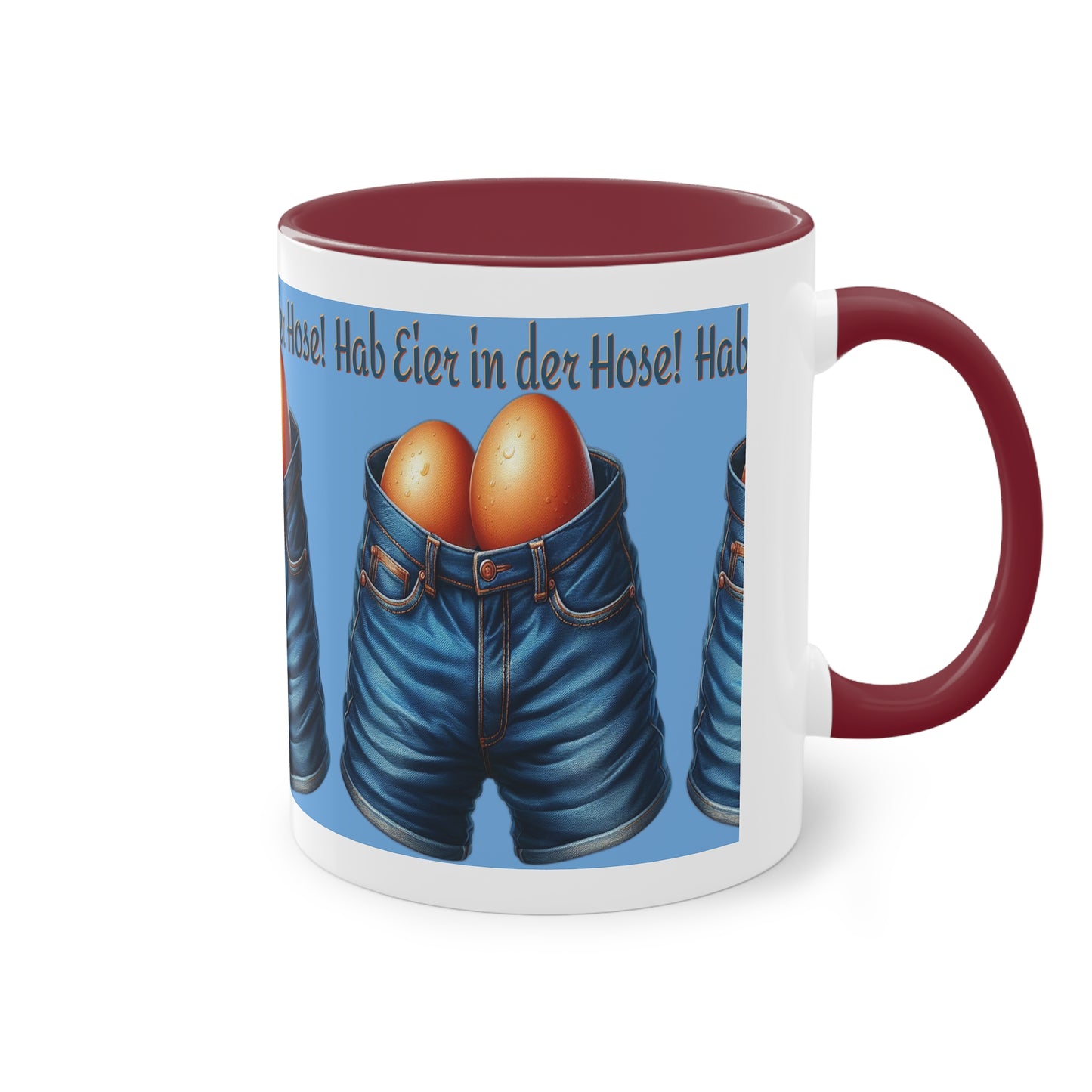 Eier in Hose - Tasse