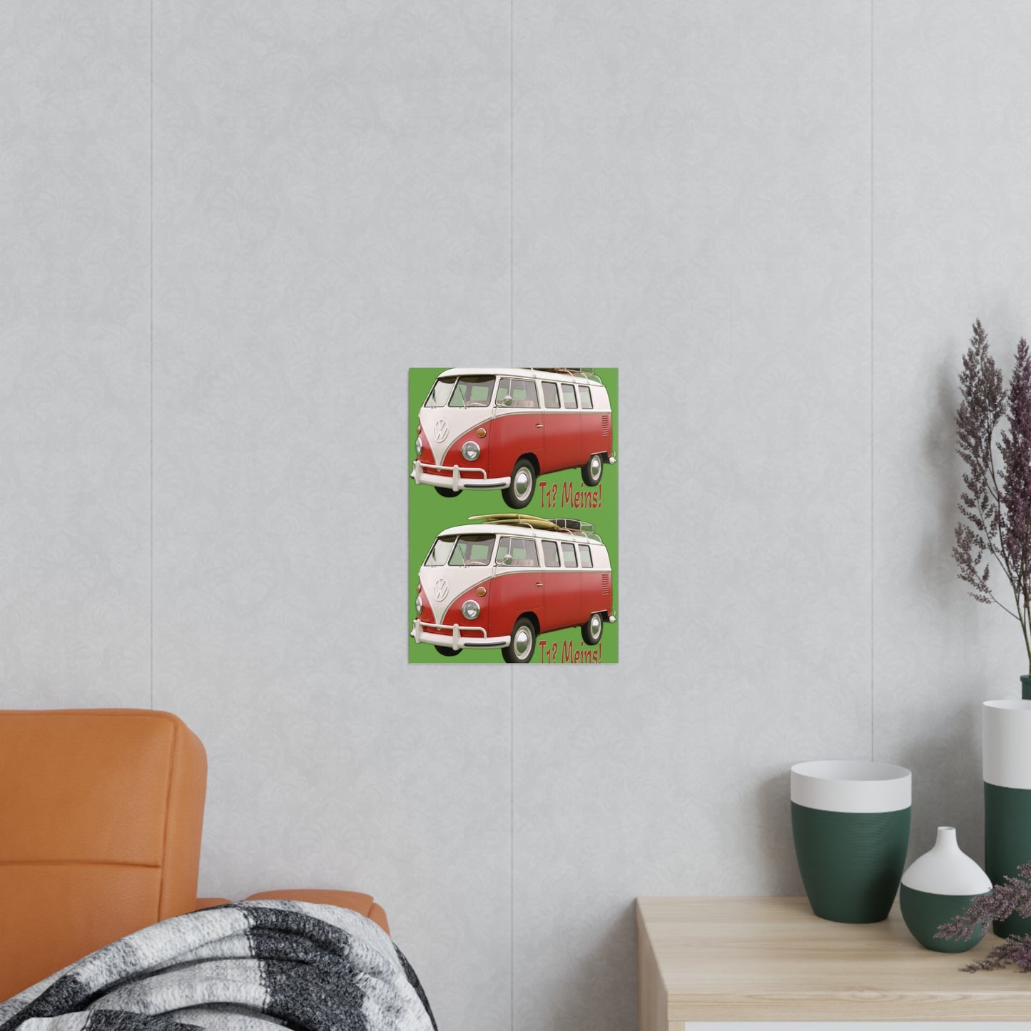 VW Bulli T1 rot - Poster