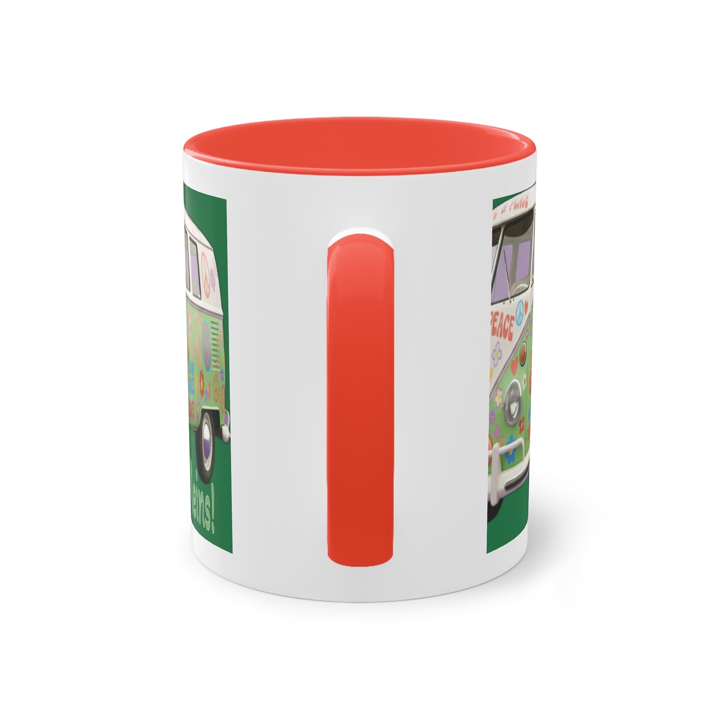 VW Bulli T1 grün - Tasse