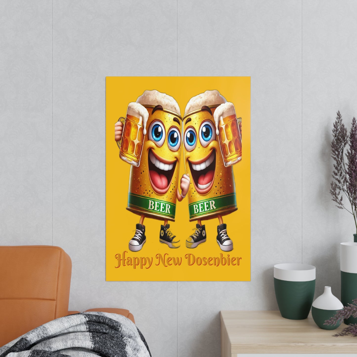 Happy New (Dosen-) Bier - Poster