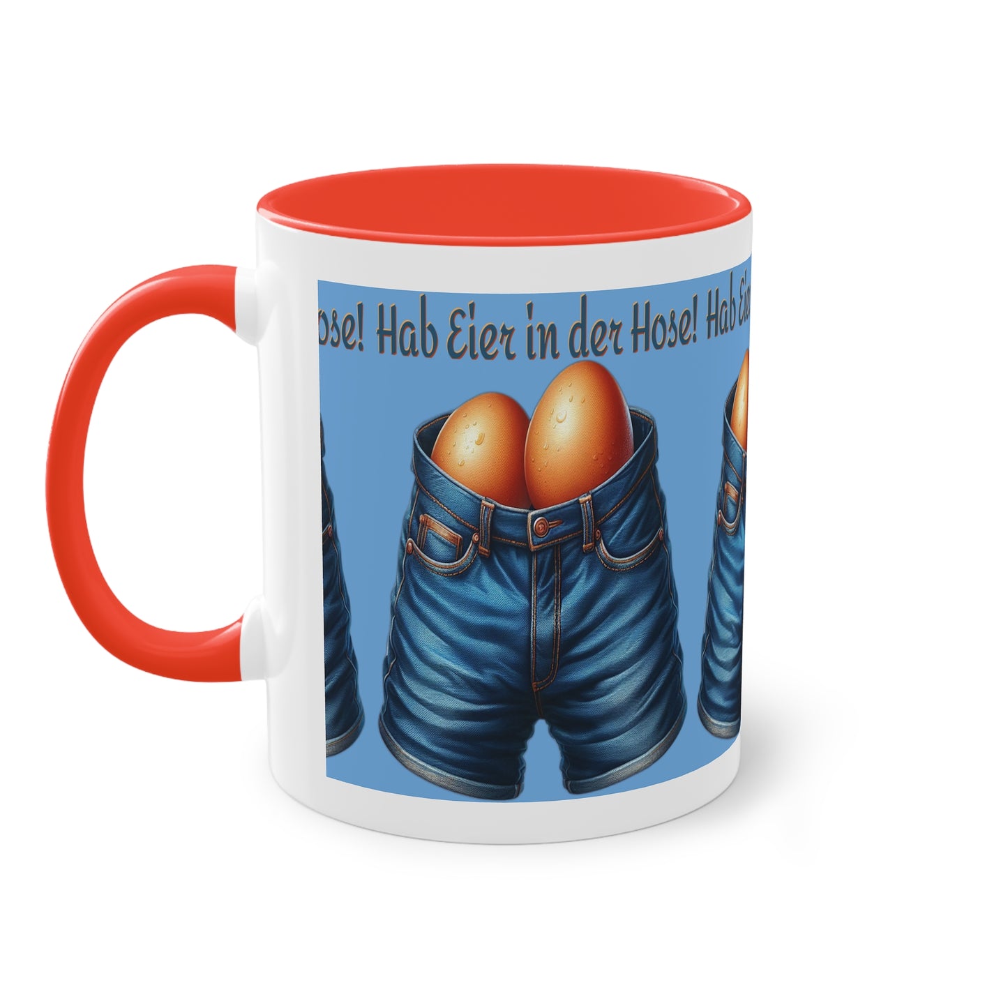 Eier in Hose - Tasse