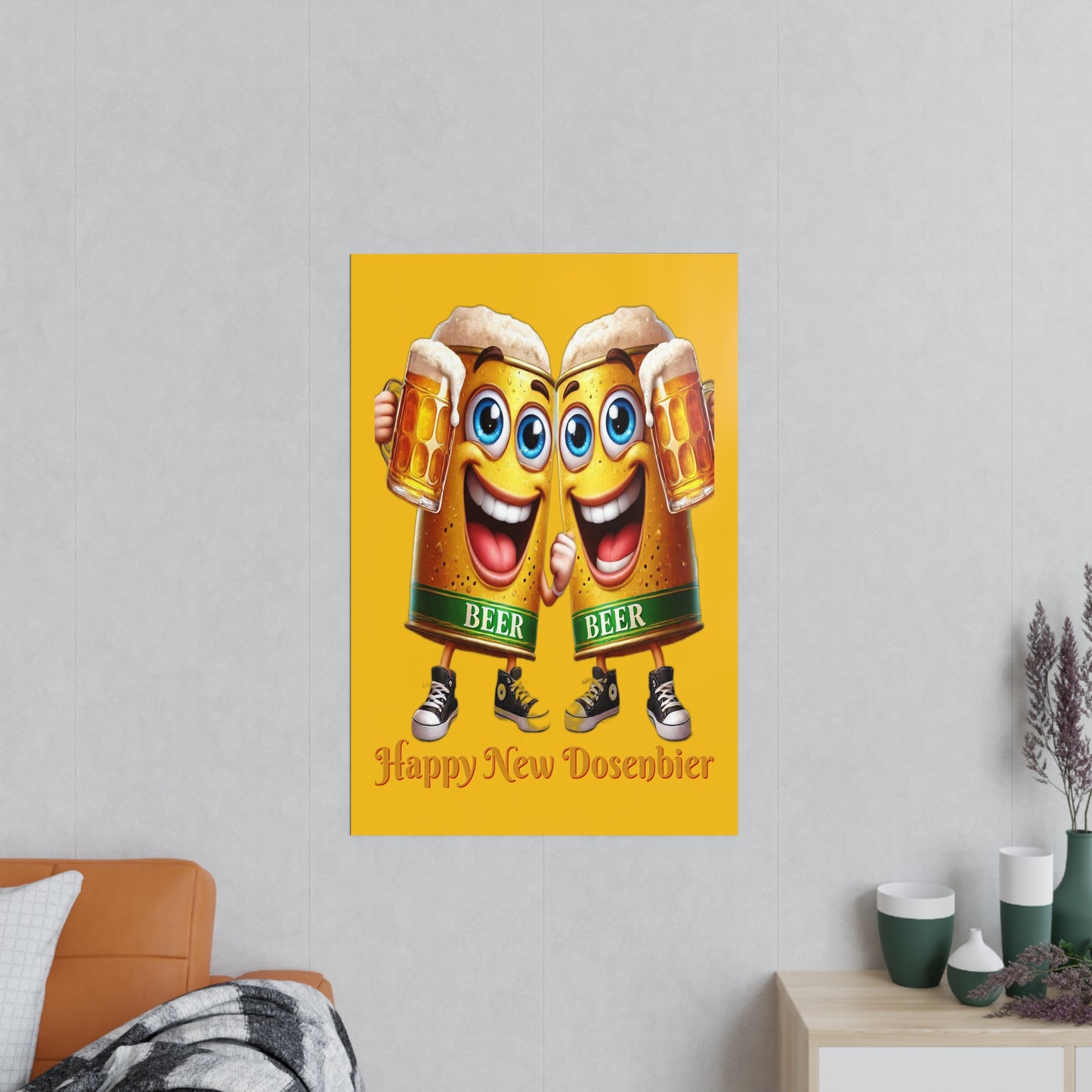 Happy New (Dosen-) Bier - Poster