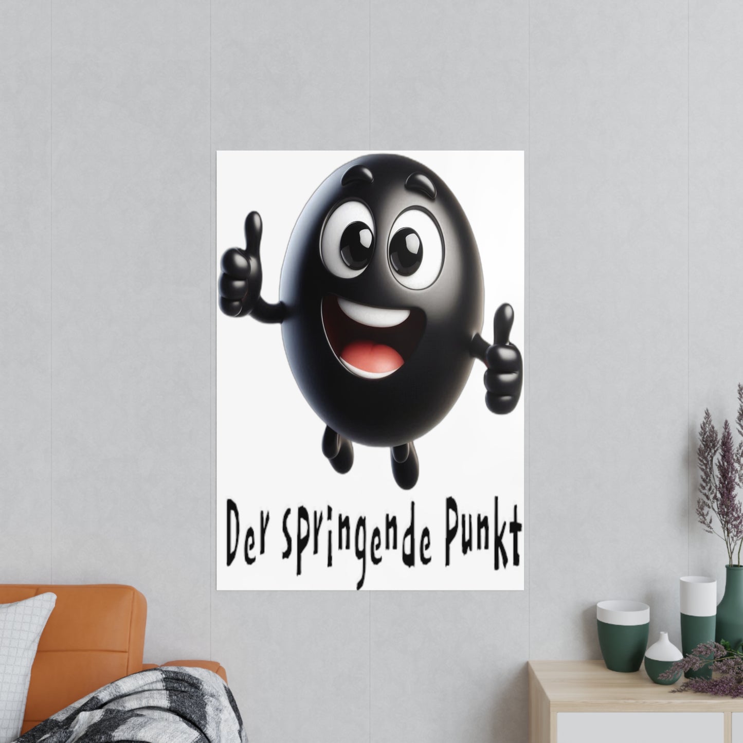 Der springende Punkt (schwarz) - Portrait Poster