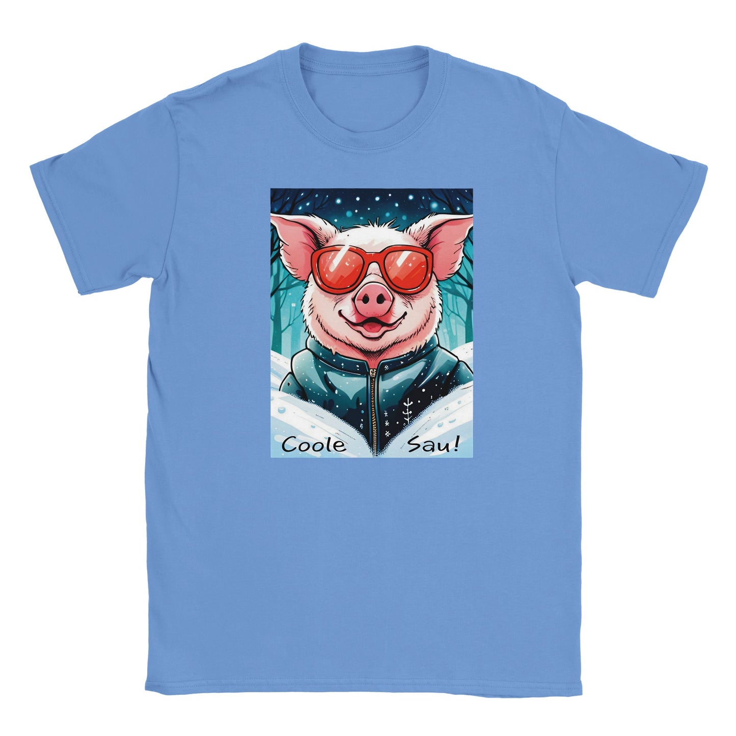 Cool Pig (Red Glasses) - Kids T-Shirt